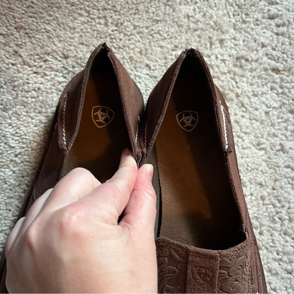 Men’s Artist brown patterned slip on casual shoes size 12 - Picture 3 of 10